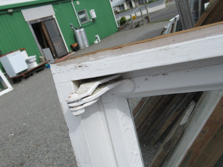 Chapman Taylor Obscure Casment Window with Metal Frame & Brass Hardware