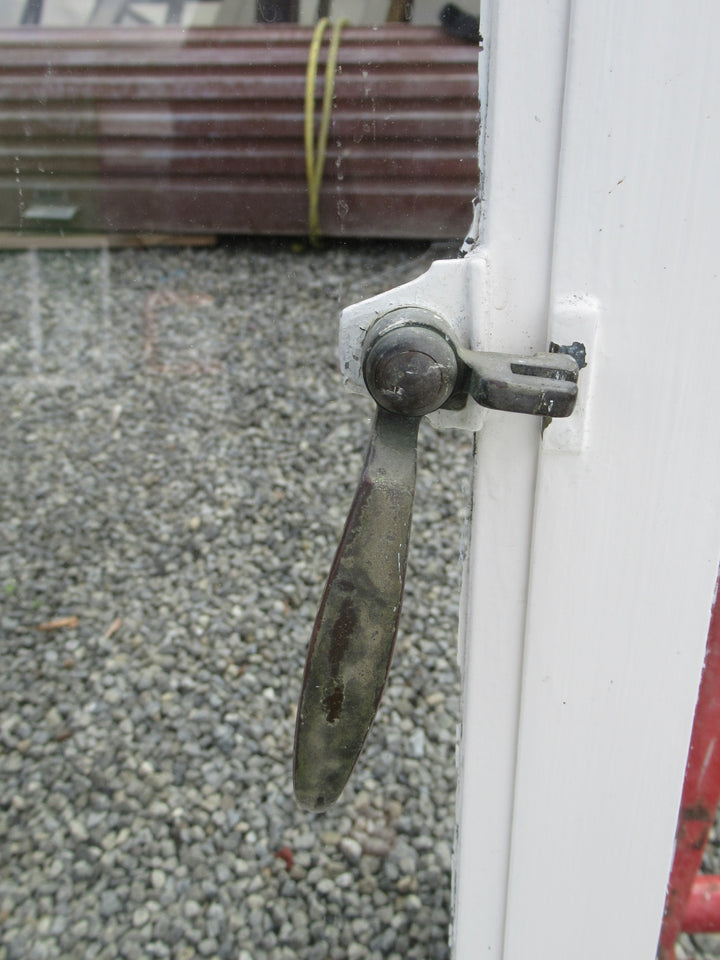 Chapman Taylor Obscure Casment Window with Metal Frame & Brass Hardware