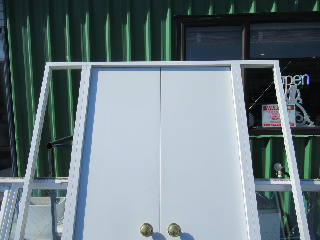 Internal Hollow Core French Doors with Narrow Glass Sidelites 1990 H x 1500W x 70D