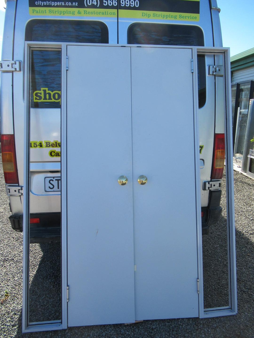 Internal Hollow Core French Doors with Narrow Glass Sidelites 1990 H x 1500W x 70D