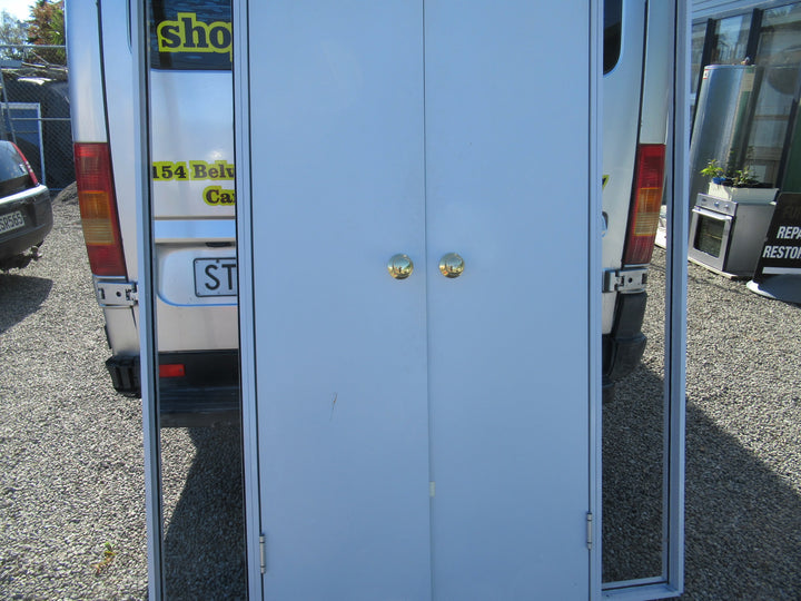 Internal Hollow Core French Doors with Narrow Glass Sidelites 1990 H x 1500W x 70D