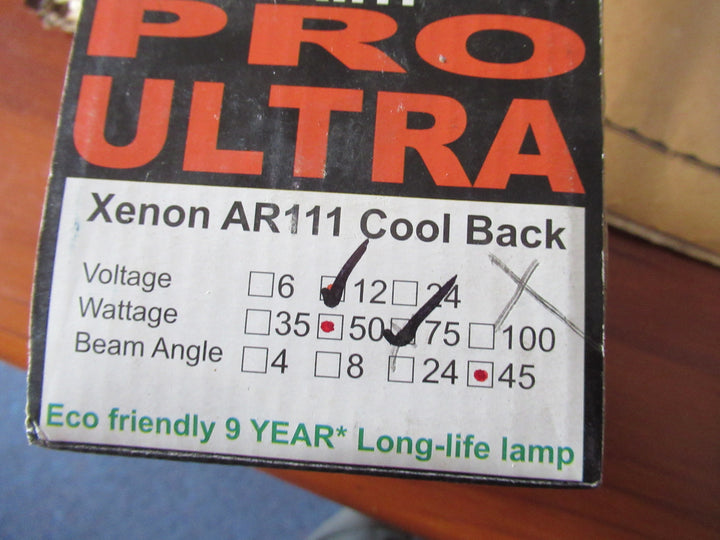 Insert Light-Marexium Xenon AR111 Ulatra 1o,000 Hours Low Mainitenace  110D x 40D