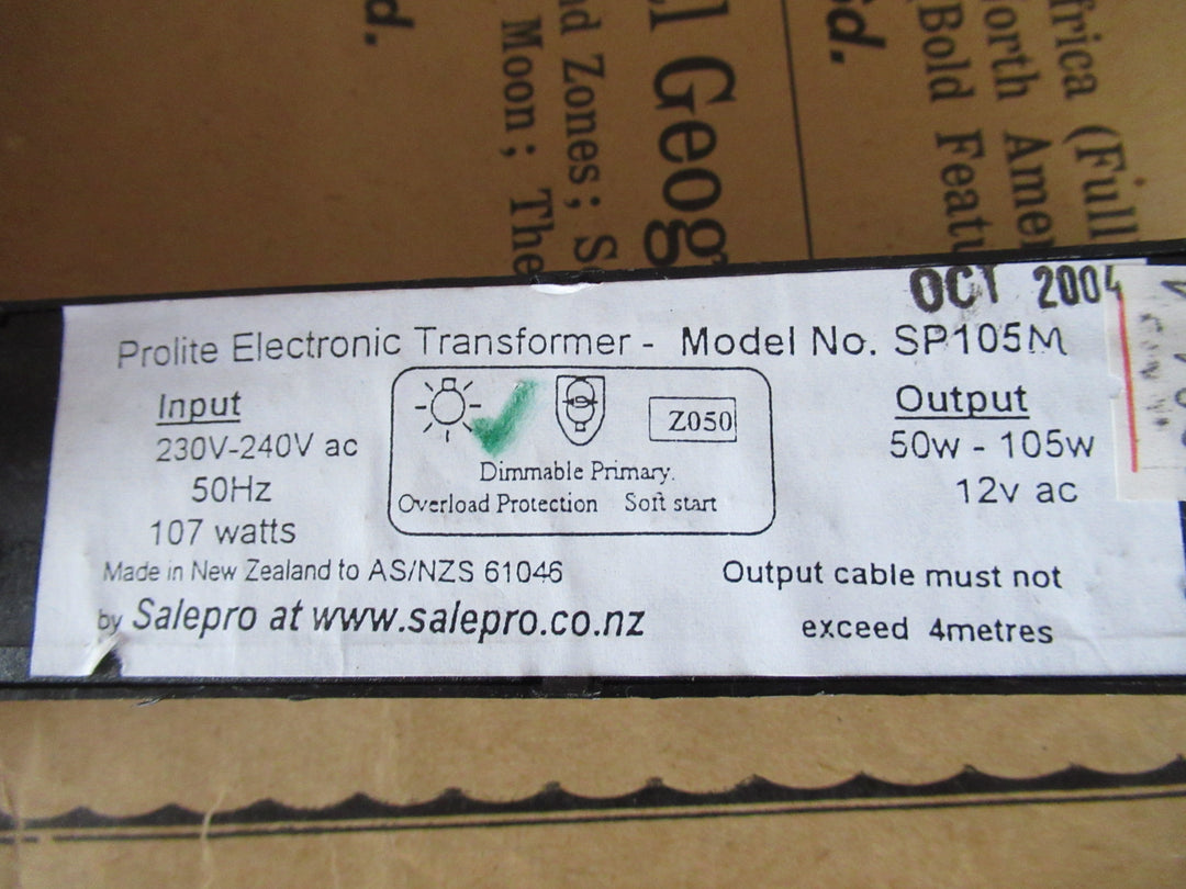 Matt Chrome Prolite AR111 Recessed with  Transformer Model No SP105M 12V 100W