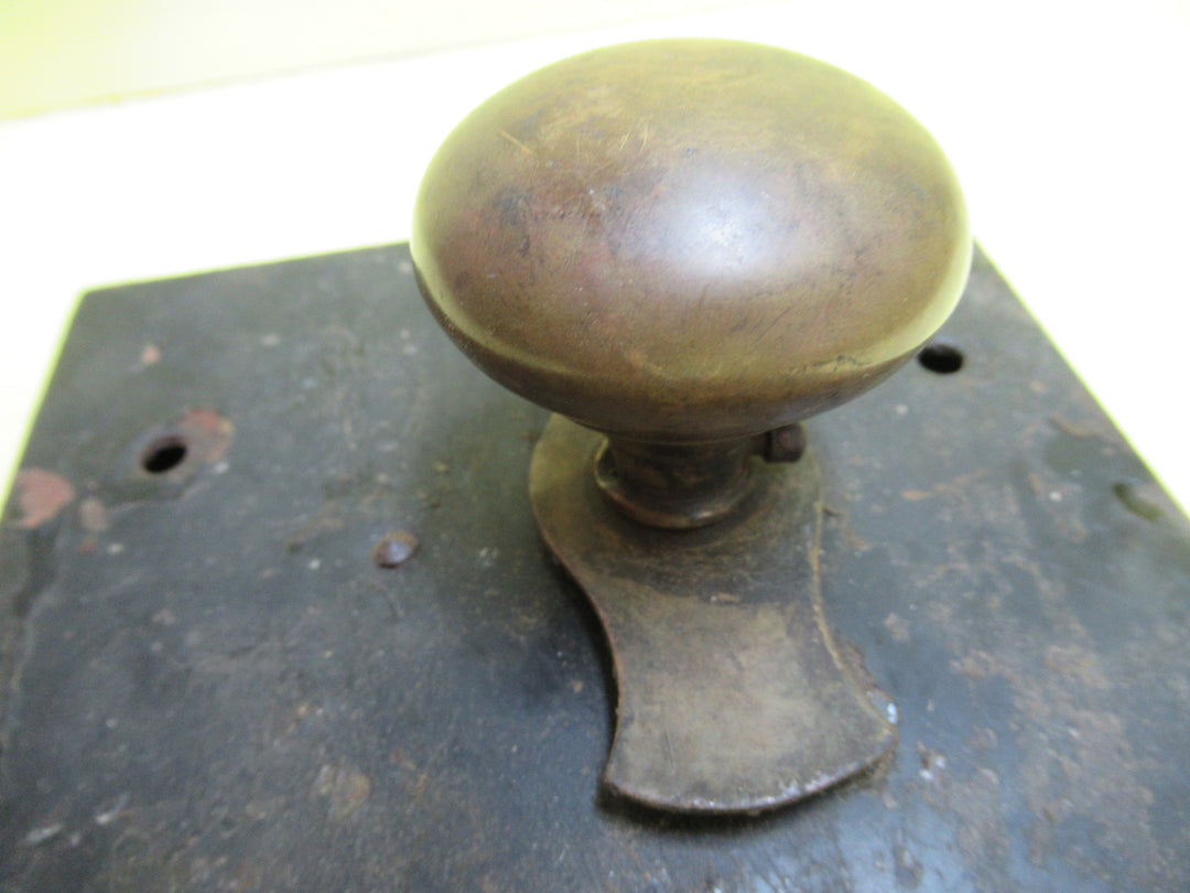 H & T Vaughan Manufacturer Vintage Box Lock with Pull Knob & Keep 230-270W x 140H x 30D