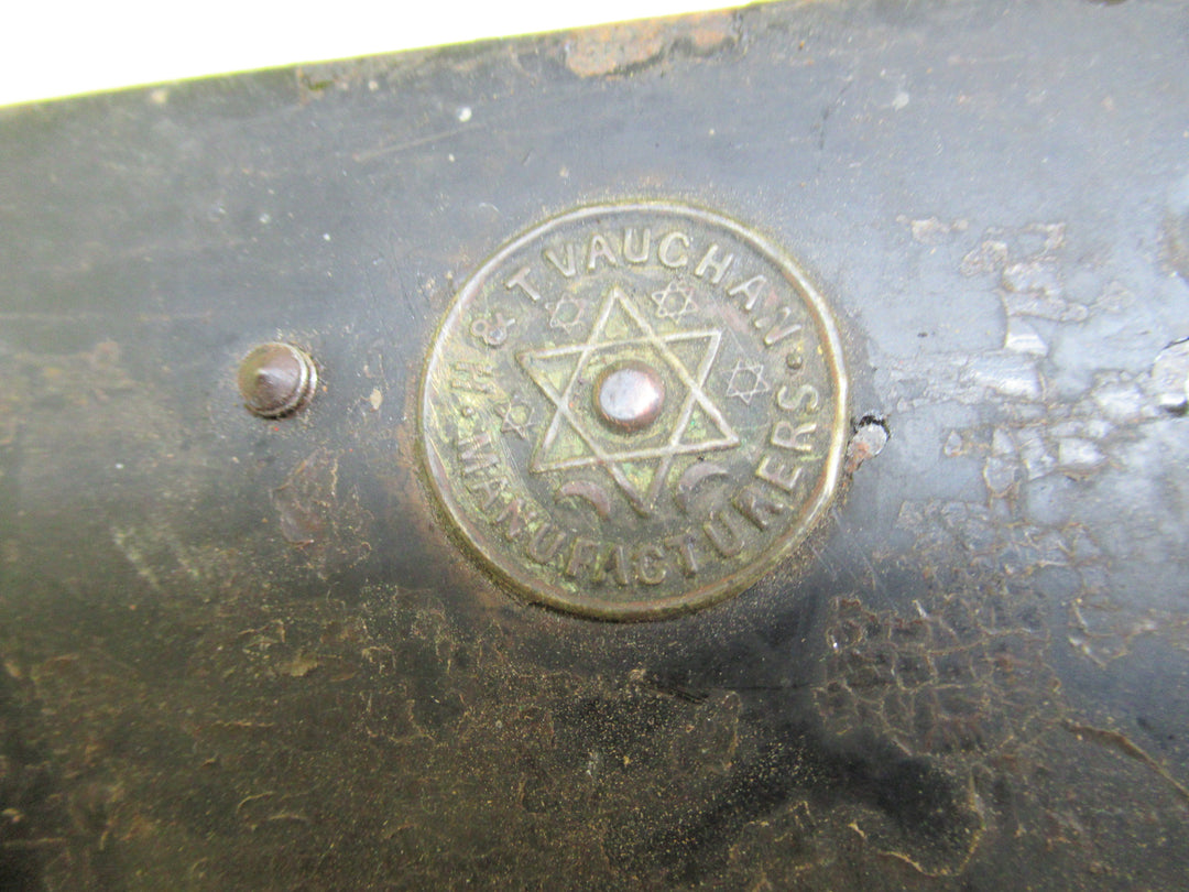 H & T Vaughan Manufacturer Vintage Box Lock with Pull Knob & Keep 230-270W x 140H x 30D