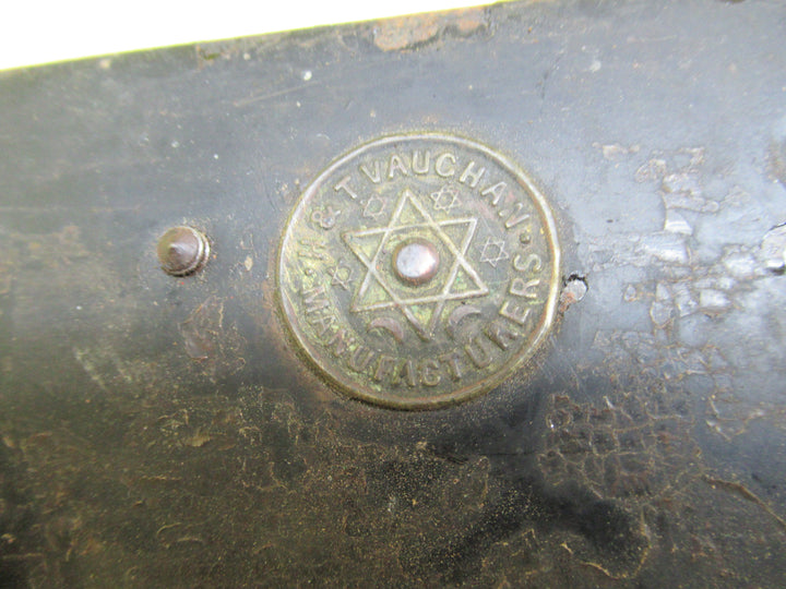 H & T Vaughan Manufacturer Vintage Box Lock with Pull Knob & Keep 230-270W x 140H x 30D