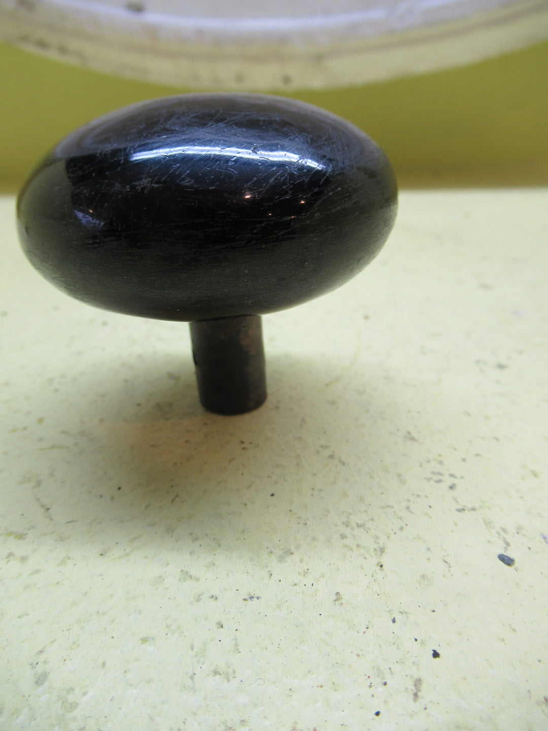 Black Porcelain Door Knob