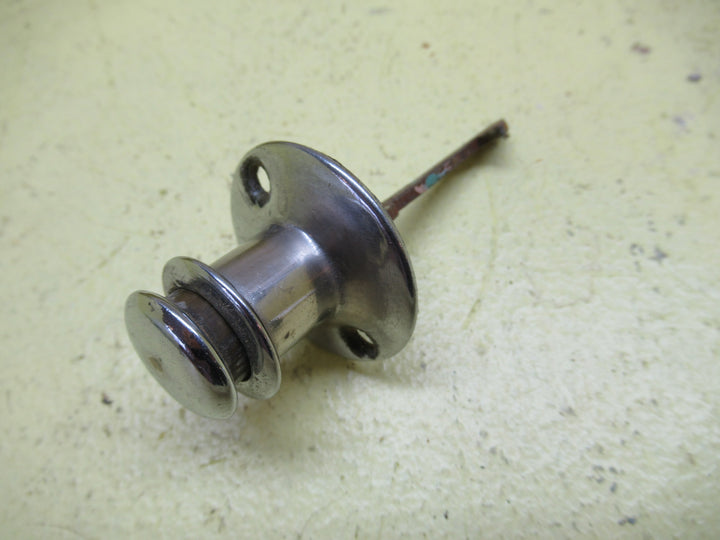 Circular Art Deco Thumb Press Chrome Catch 32H x20-40Dia