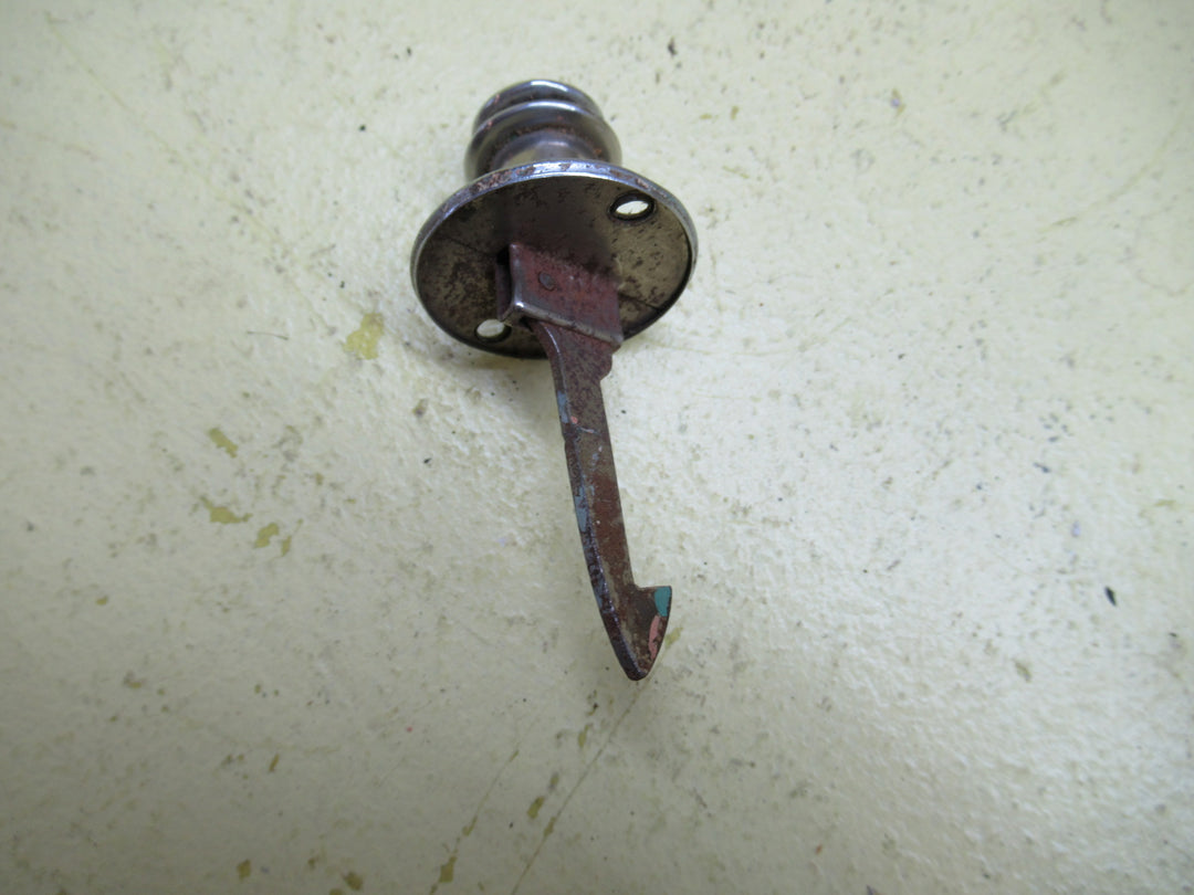 Circular Art Deco Thumb Press Chrome Catch 32H x20-40Dia