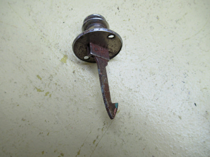 Circular Art Deco Thumb Press Chrome Catch 32H x20-40Dia