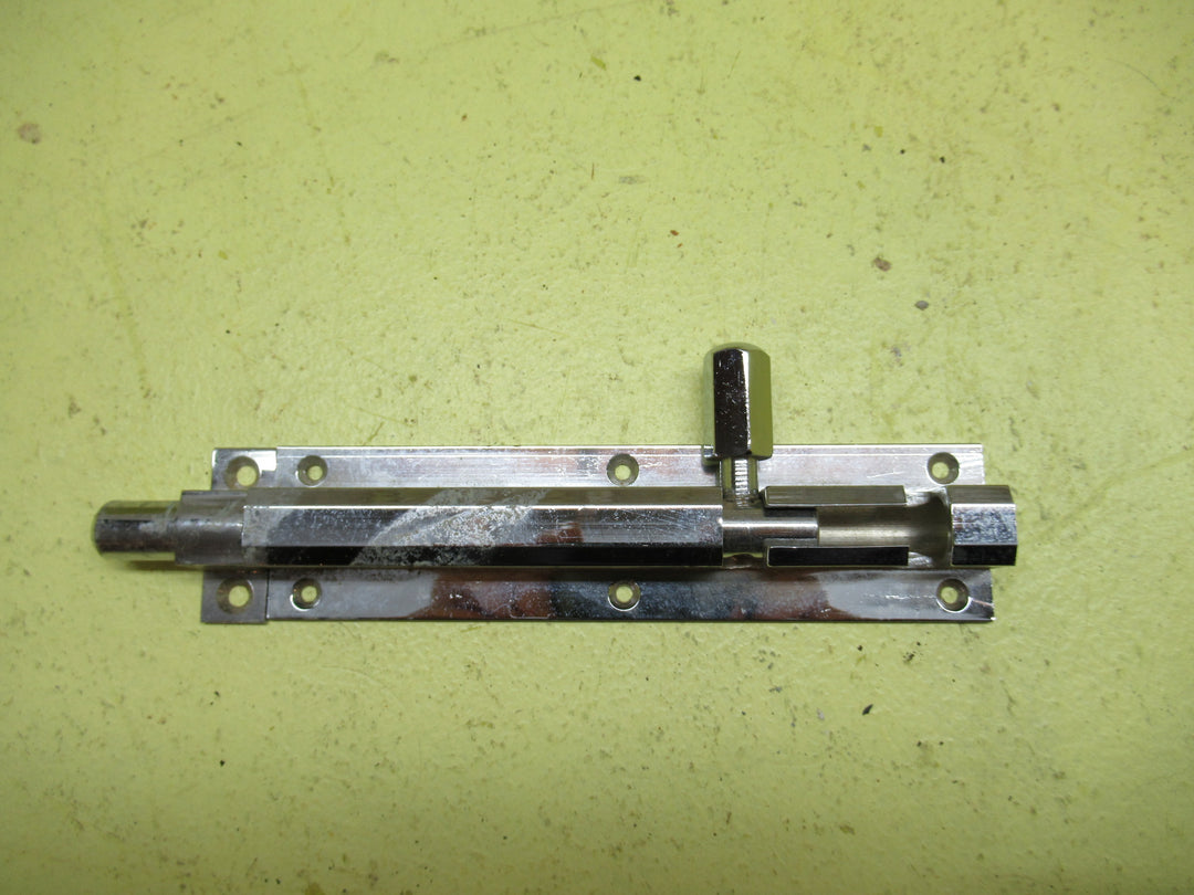 Chrome Chunky Art Deco Slide Bolt 154-168L x 38W x 18H