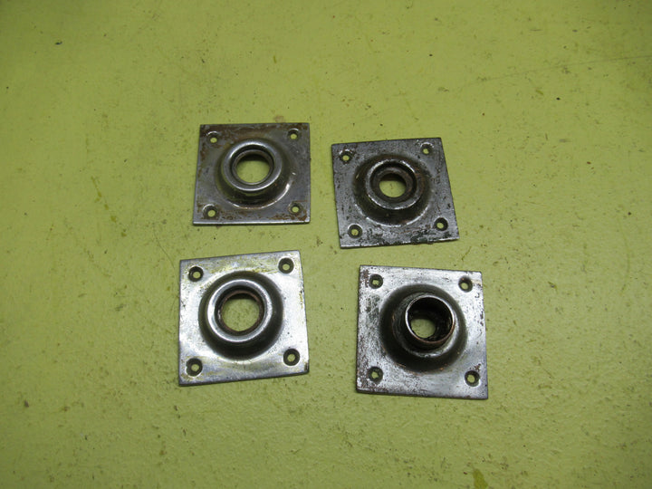 Chrome Rectangle Door Plates 58SQ x 11-22H