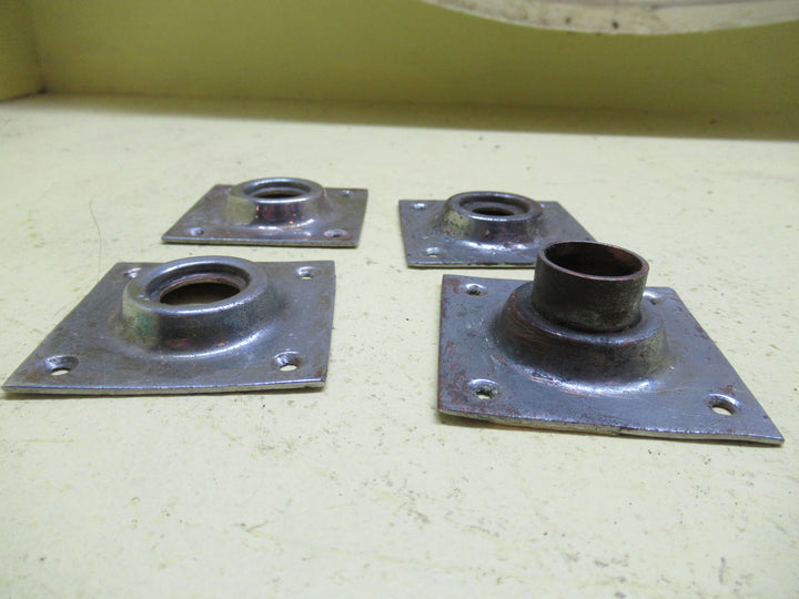 Chrome Rectangle Door Plates 58SQ x 11-22H