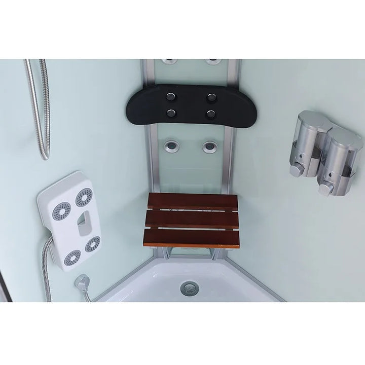 90x90 Corner Bath Room Black Color Design Hydro Massage and Steam Bathroom Shower Cabins