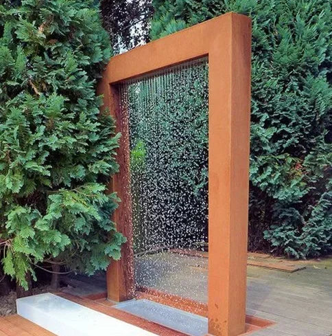 Home and Garden Products Decorative Metal water Curtain and Water Fountains in Garden and Yard