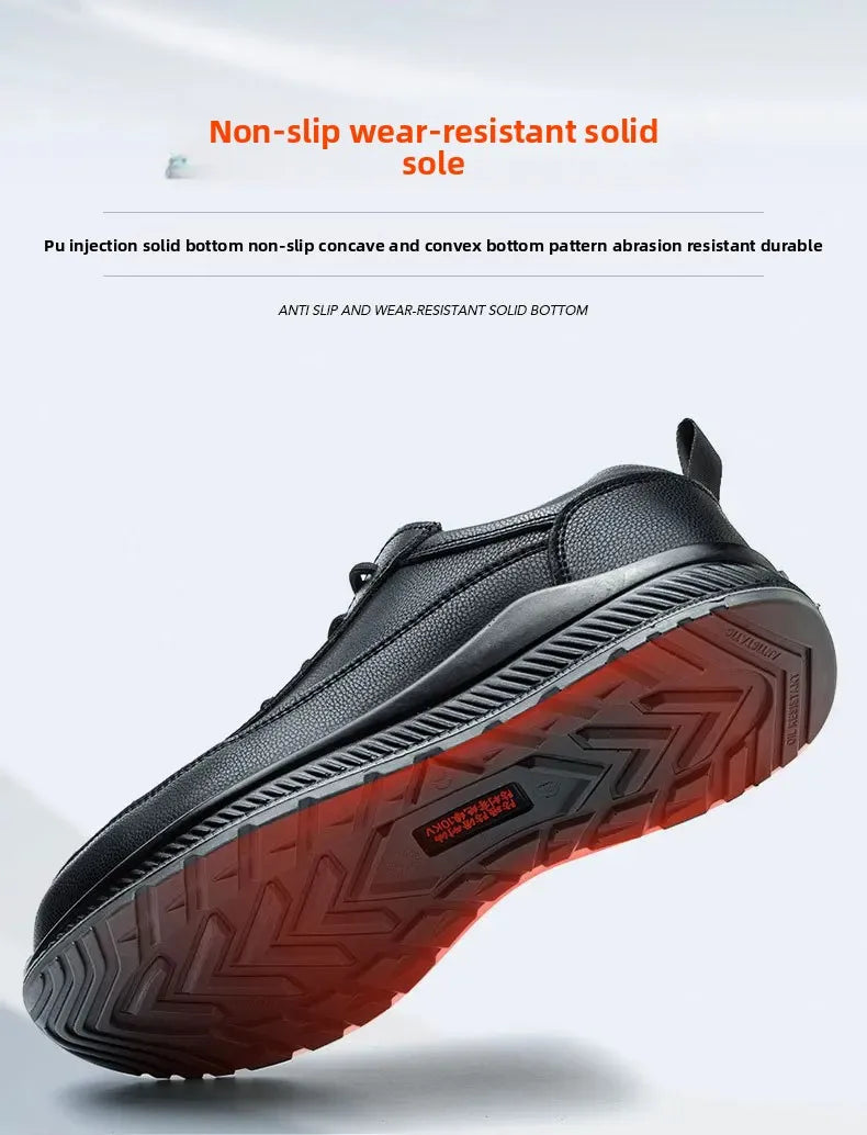 Electrician's Breathable Lightweight Insulated Shoes Men's Protective Work Shoes Anti-penetration Waterproof Non-slip Cotton Sho