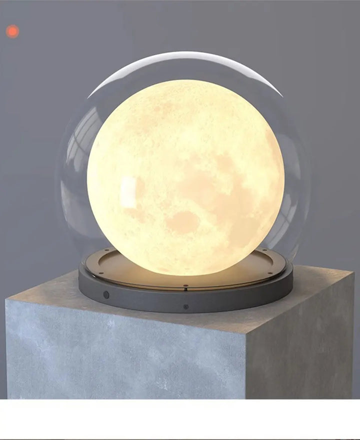 Creative Moon Pillar Lights Outdoor Waterproof LED Round Landscape  Garden, Courtyard Villa Lighting Fixture