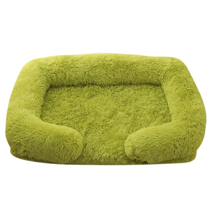 Large Dog Bed Dog Plush Pet Bed Winter Thickened Sleeping Bed Sofa Removable Pad