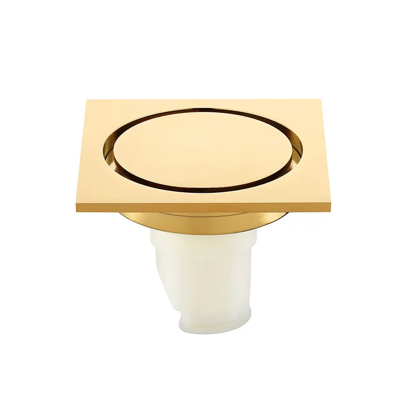 Brass Round Floor Drain Anti-Odor Valve Cover Shower Trap Drains for Kitchen Bathroom Laundry Room Bathroom Accessories