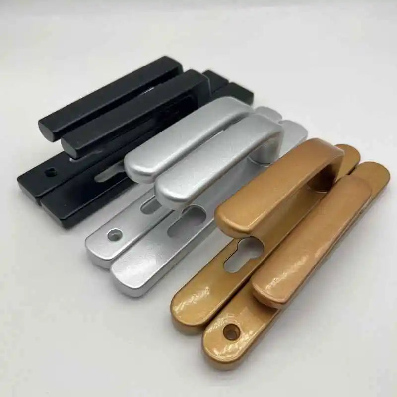 Broken Bridge 8525/9230 Series Screen Door Double Door Aluminum Alloy Black And White Gold And Silver High Low Door Lock Handle