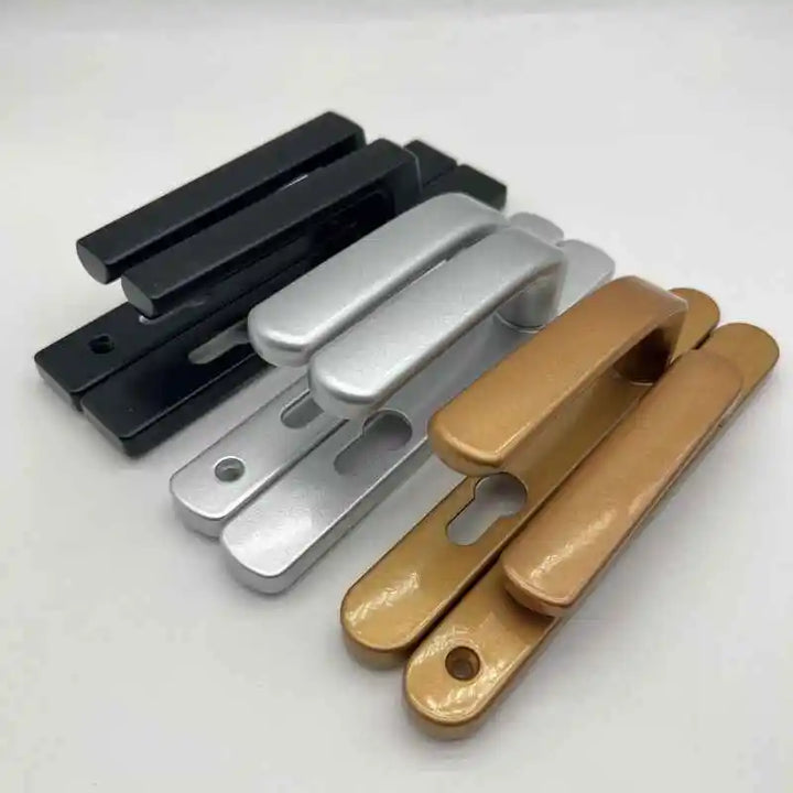 Broken Bridge 8525/9230 Series Screen Door Double Door Aluminum Alloy Black And White Gold And Silver High Low Door Lock Handle