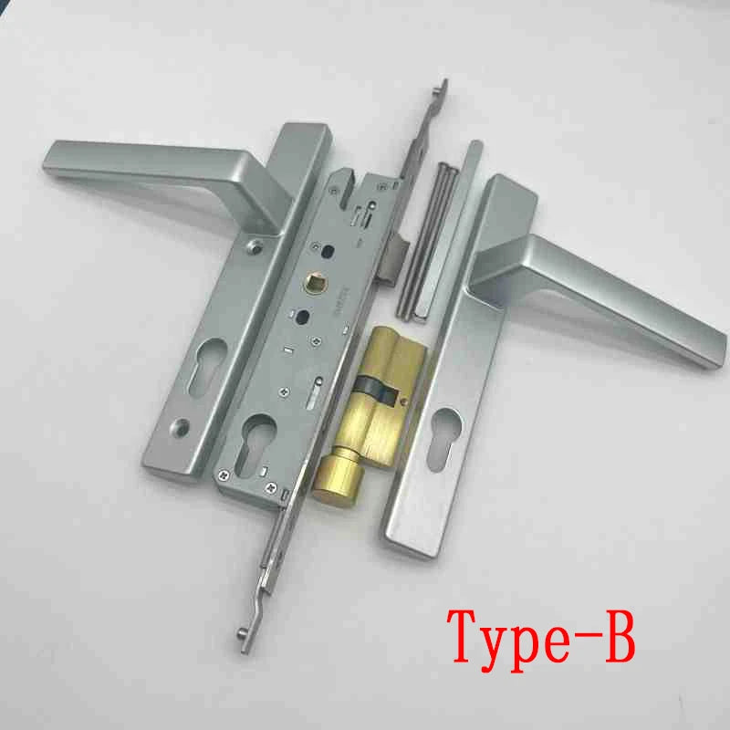Broken Bridge 8525/9230 Series Screen Door Double Door Aluminum Alloy Black And White Gold And Silver High Low Door Lock Handle