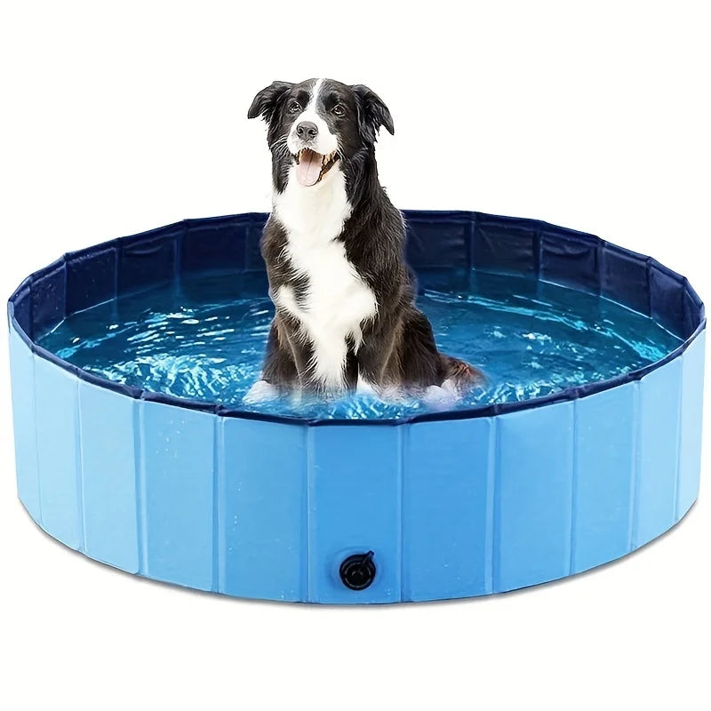 Foldable Pet Bathing Pool Dog Swimming Cat Sand Play Bath Tub Non-Inflatable Paddling Pool