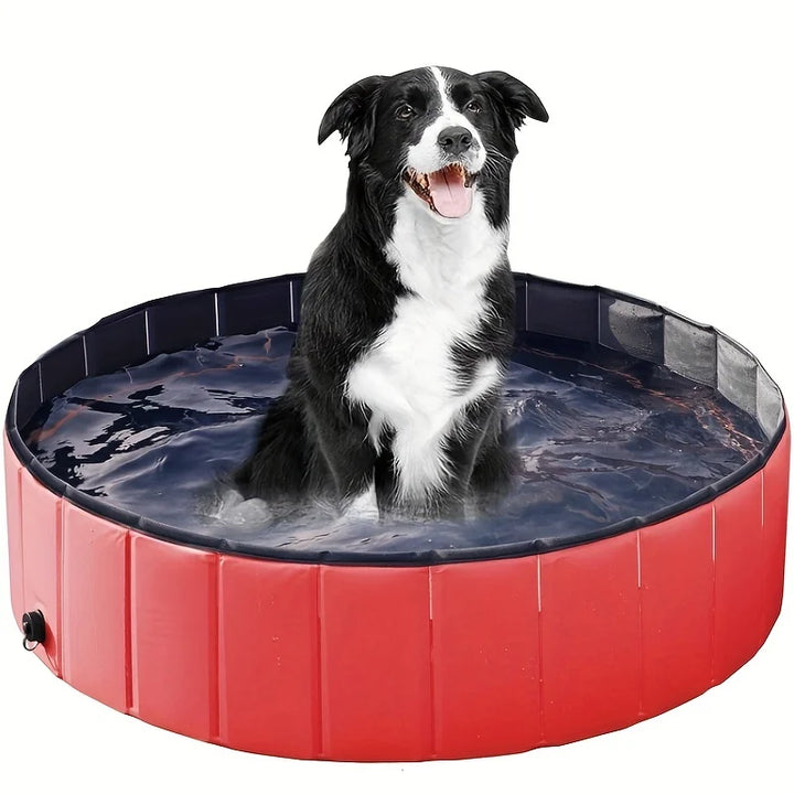 Foldable Pet Bathing Pool Dog Swimming Cat Sand Play Bath Tub Non-Inflatable Paddling Pool
