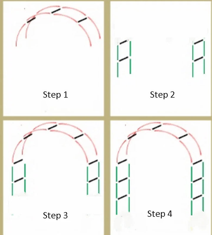 New Outdoor Wedding Arch Door Wrought Iron Home Garden Arches