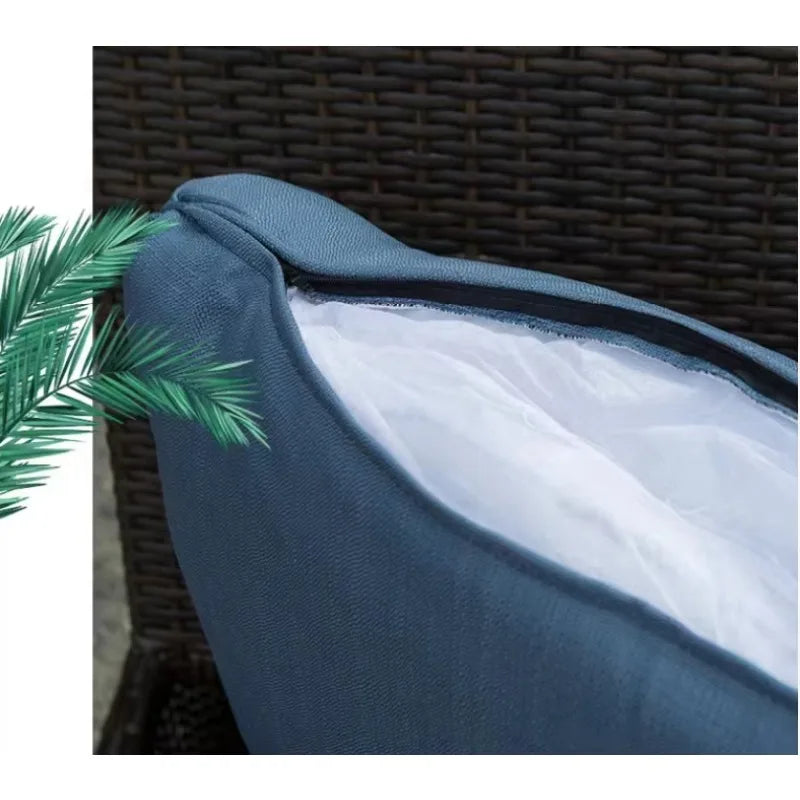 Contemporary Outdoor Garden Pe Rattan Wicker Sofa Furniture Set Of 9 Pieces