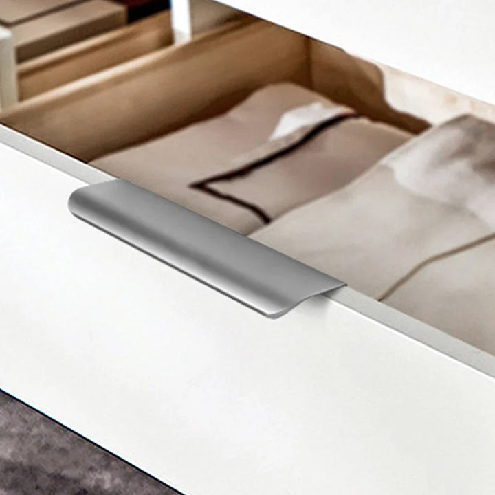 Hidden Cabinet Pulls Drawer Knobs Bedroom Door Handles Aluminum Alloy Kitchen Cupboard Door Pulls Furniture Handle Hardware