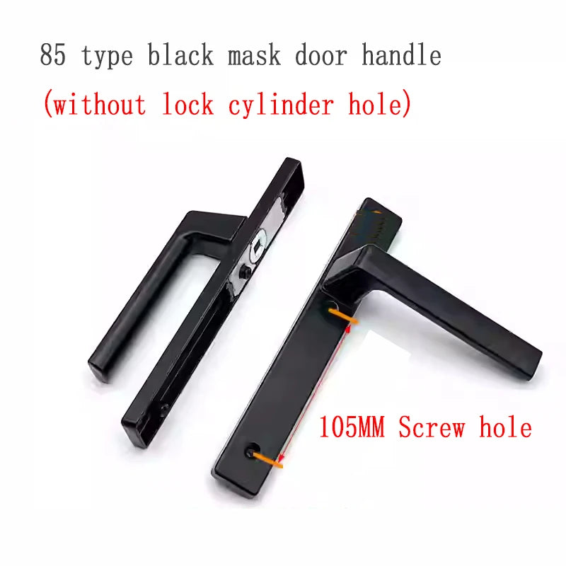 Broken Bridge 8525/9230 Series Screen Door Double Door Aluminum Alloy Black And White Gold And Silver High Low Door Lock Handle