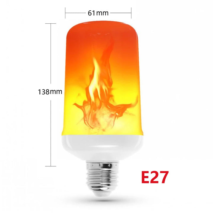 E14 E27 LED Flame Lamps B22 Corn Bulb Creative Flickering Effect Bulb AC85-265V LED Emulation Dynamic Flame Light