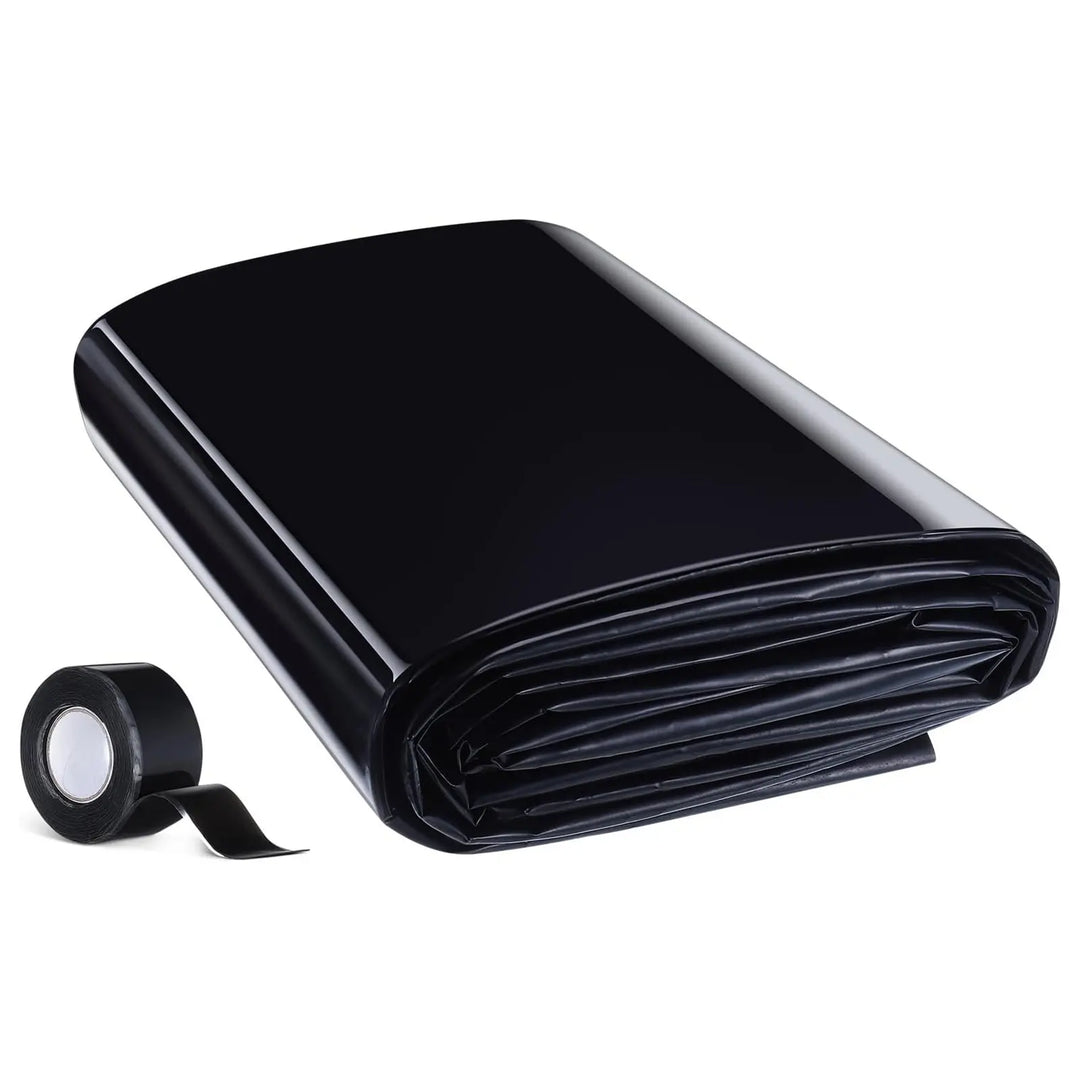 HDPE Pond Liners 20 Mil UV Resistant Easy Cutting, Pond Liner for Natural Looking Ponds, Waterfall, Koi Pondsand Water Garden
