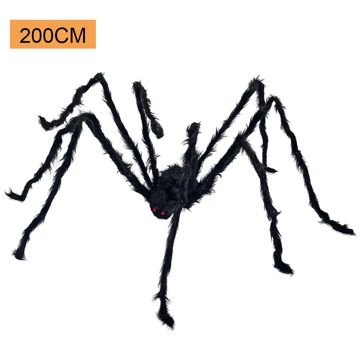 Large Black Spider for Halloween, giant spider decoration, professional accessories, for outdoor yard, scary decoration