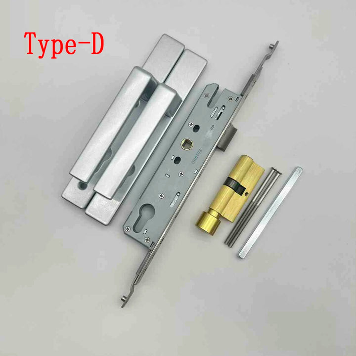 Broken Bridge 8525/9230 Series Screen Door Double Door Aluminum Alloy Black And White Gold And Silver High Low Door Lock Handle