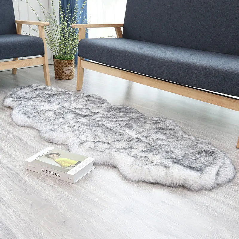 Imitation Sheepskin Carpet Fluffy Plush Rugs Kids Luxury Fur Bedroom Bedside Carpet Living Room Sofa Area Rug Faux Wool Carpet
