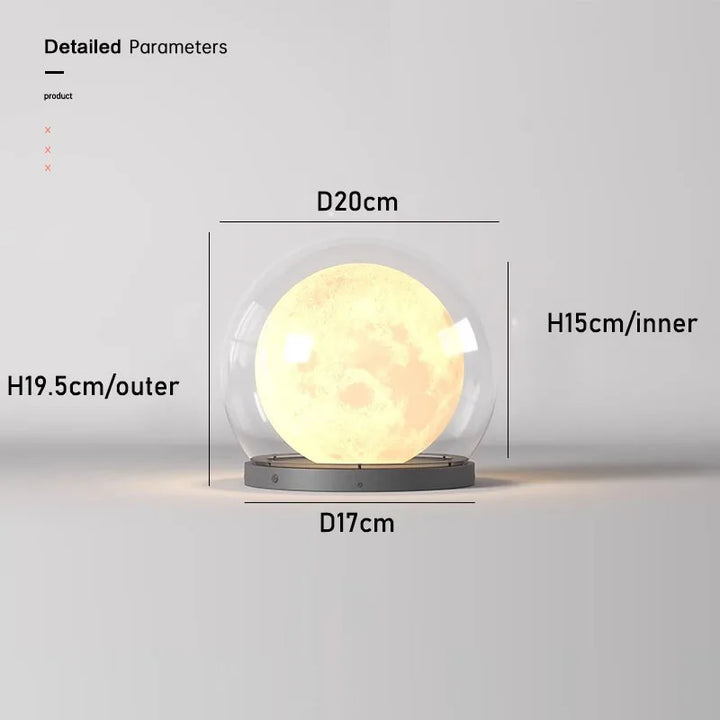 Creative Moon Pillar Lights Outdoor Waterproof LED Round Landscape  Garden, Courtyard Villa Lighting Fixture