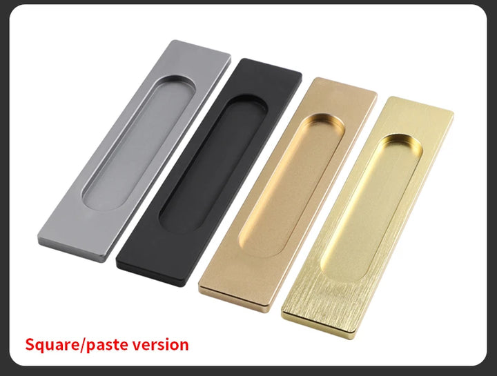 BON Paste sliding door handle kitchen door barn door aluminum door glass sliding door without punching sliding door fastener