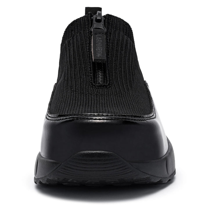 LARNMERN Steel Toe Shoes for Women Air Cushion Lightweight Work Shoes Slip On Safety Sneakers Comfortable