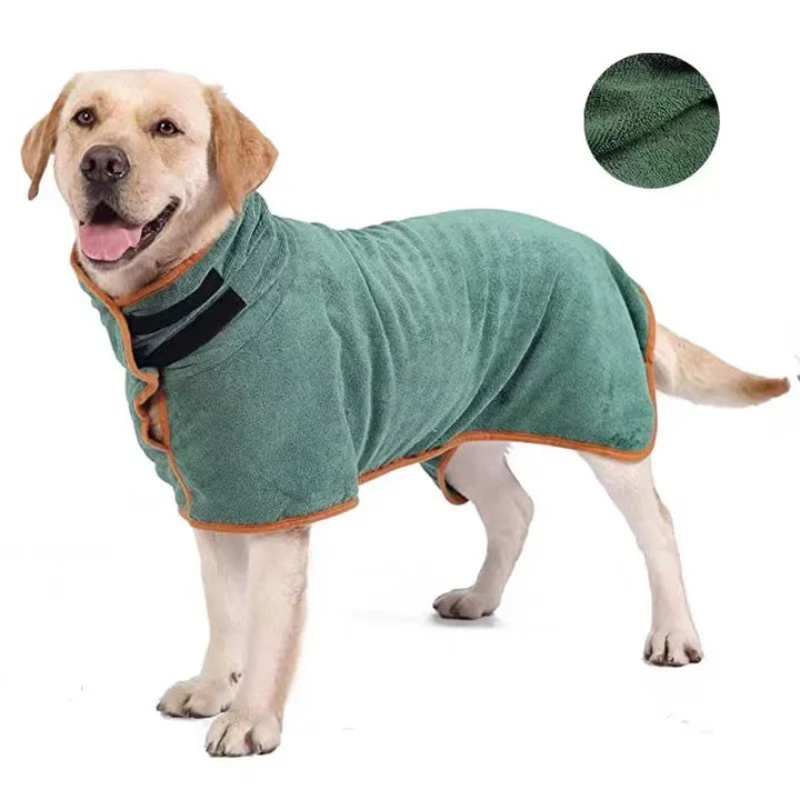 Dog Bathrobe Absorbent Pet Quick Drying Bath Towel Dogs Clean Absorbent Bathrobe Full Body Wrap Cat