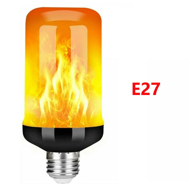 E14 E27 LED Flame Lamps B22 Corn Bulb Creative Flickering Effect Bulb AC85-265V LED Emulation Dynamic Flame Light