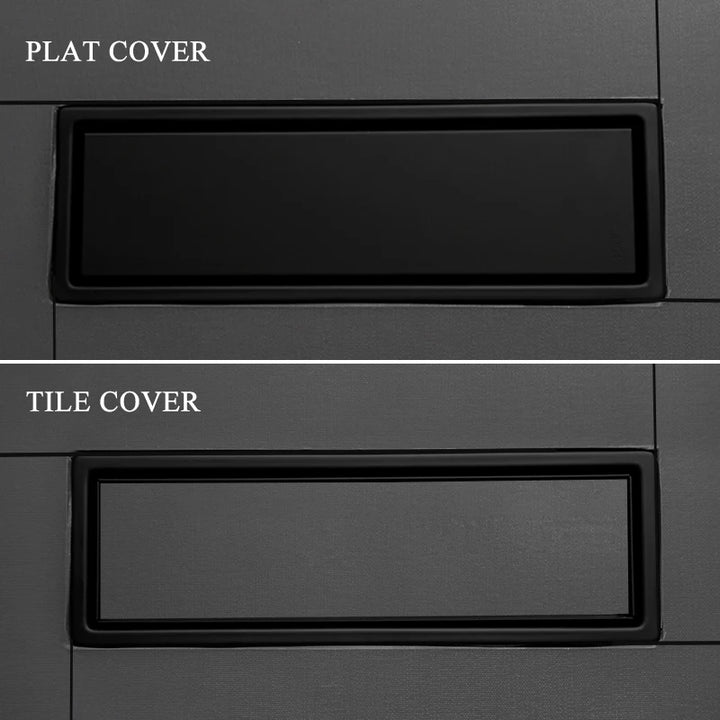 Brushed Rose Gold 10cm*30cm Tile Invisible Embedded Grid Bathroom Shower Insect-Proof Deodorant Floor Drain Square Floor Drain