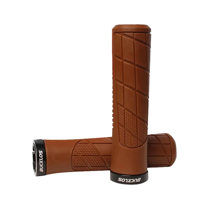 BUCKLOS Bicycle Handlebar Grip Ergonomic Lock on Bike Handle Cover Shock-absorbing Cycling Handles Bar Soft Mtb Grips
