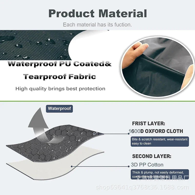 Foldable Outdoor Waterproof Dog Bed Blanket Picnic Dog Mat Car Seat for Small Medium Large Dogs Portable Camping Travel Pet Pad