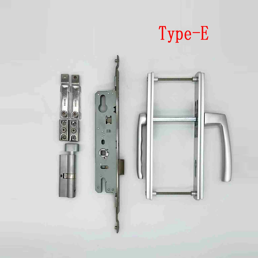 Broken Bridge 8525/9230 Series Screen Door Double Door Aluminum Alloy Black And White Gold And Silver High Low Door Lock Handle