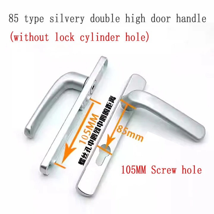 Broken Bridge 8525/9230 Series Screen Door Double Door Aluminum Alloy Black And White Gold And Silver High Low Door Lock Handle