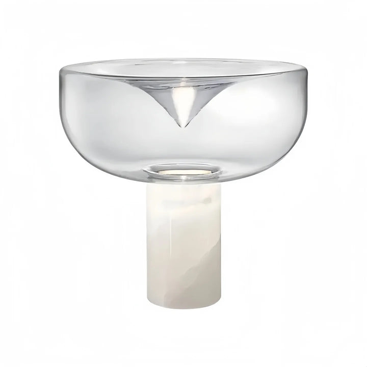 Nordic postmodern creative glass living room table lamp model room bedroom bedside lamp simple light luxury gold decorative lamp