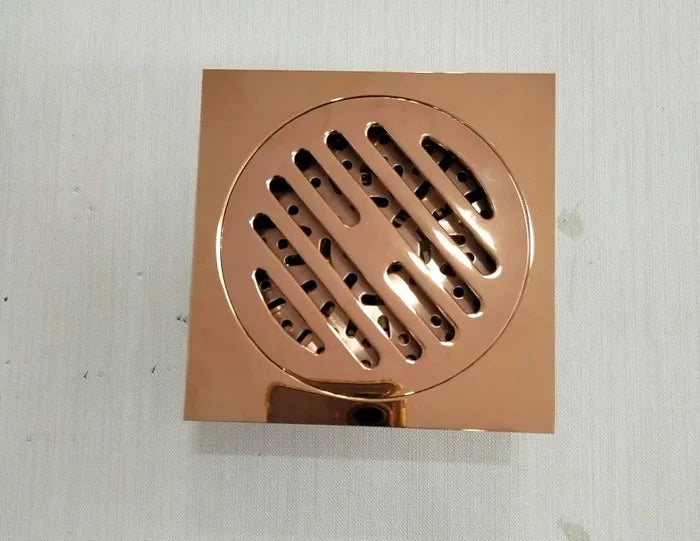 Brass Matte Black Square Style rolse gold Floor Drainer gold Waste drain Bathroom brushed nickel Shower Drain DR087
