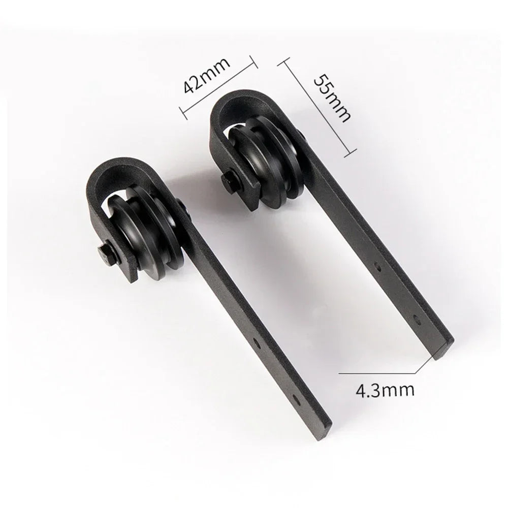 Gifsin-Sliding Door Hardware Drawer Slides Kit, Double Door TV Stands, Wardrobe Cabinets, Furniture Slide